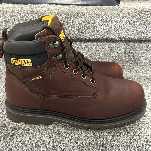 DEWALT Axle Waterproof 6" Work Boots, Soft Toe, Walnut Pitstop, Size 8 DXWP99003 - Picture 8 of 14
